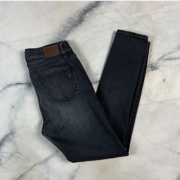Madewell High Riser Skinny Jeans Size 29 Waist Distressed Kincaid Wash E1565 - Picture 5 of 8